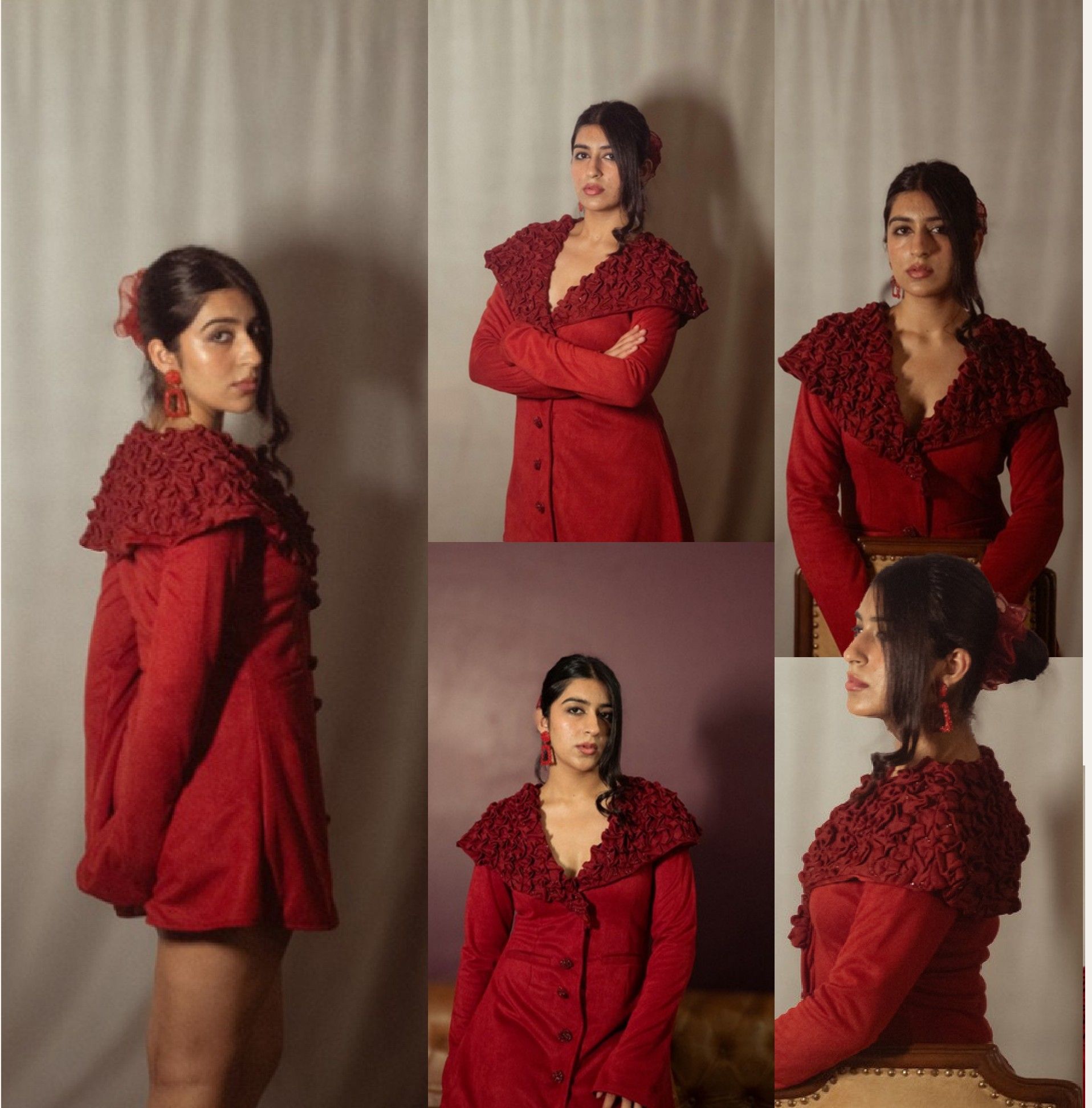 Elira, Jacket dress: collage