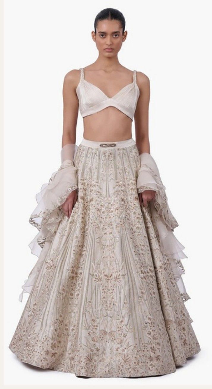 The Royal Embroidered Lehenga, Lehenga set: collage
