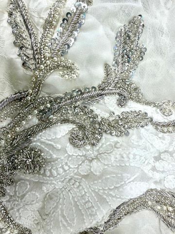 Metallic thread embroidery