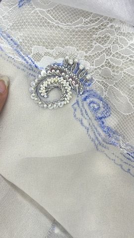 Lace and chikankari