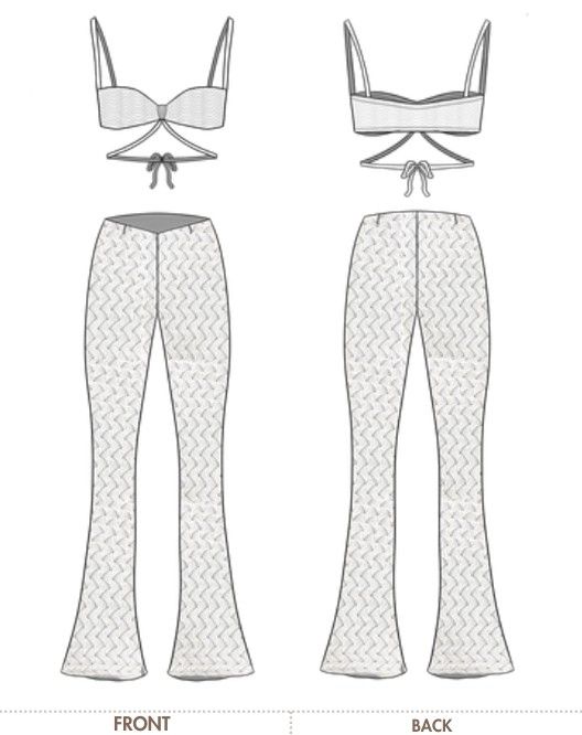 Leur: flats, front and back