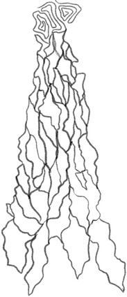 Structured to unstructured, uneven lines