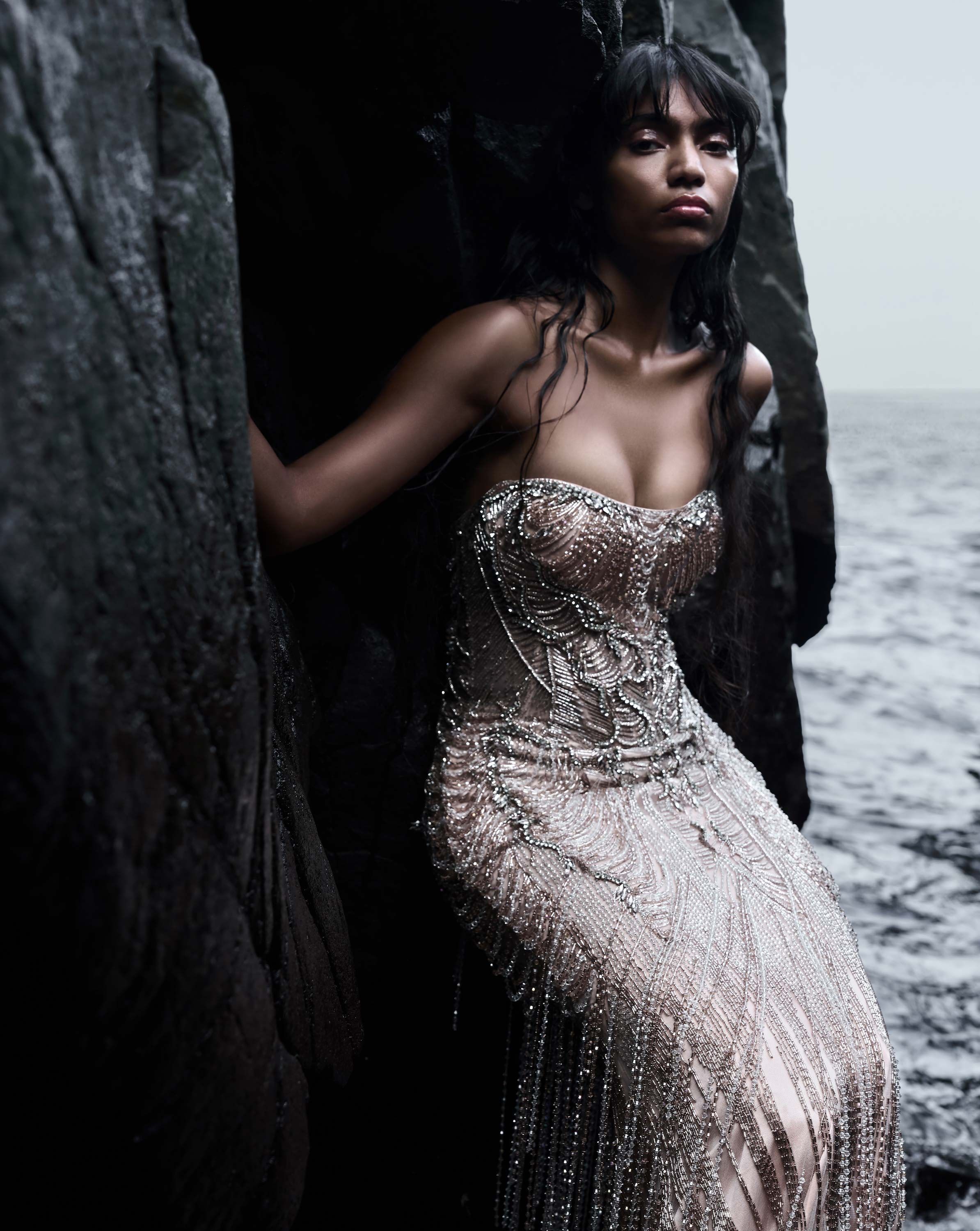 Baroque Cascade Gown